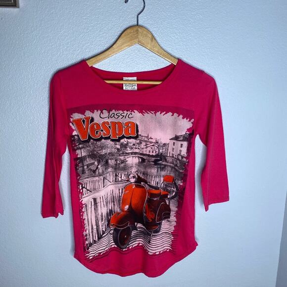 IQ & IDEA Classic Vespa Tee Size Small